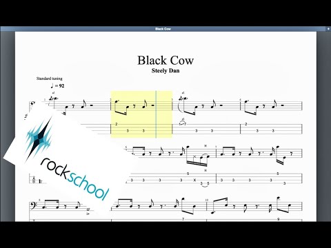 Black Cow Rockschool Grade 6 Bass