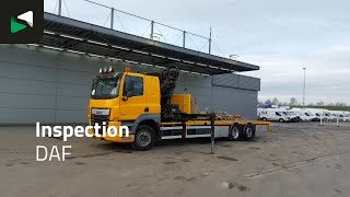 Camion pianale DAF CF 410 CF 6X2 HIAB 244EP-4 HIPRO Crane Kran Lift +Steering Axle | Immagine 4 - Autoline