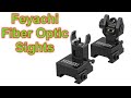 Feyachi S27 Budget Fiber Optic Iron Flip Up Sights Table Top Review