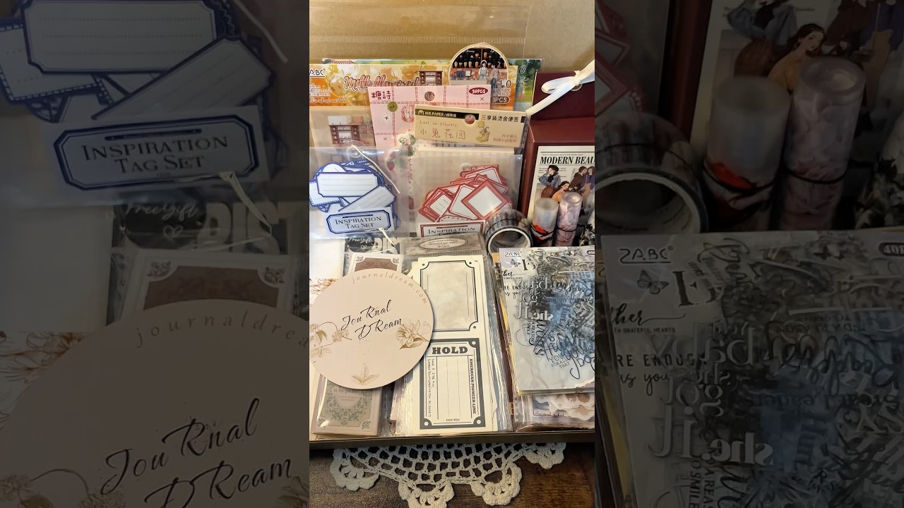 【爆買い💥】新しいコラージュ素材を開封📦｜Unboxing new product｜Journal Dream｜#haul #scrapbook #collage #journal