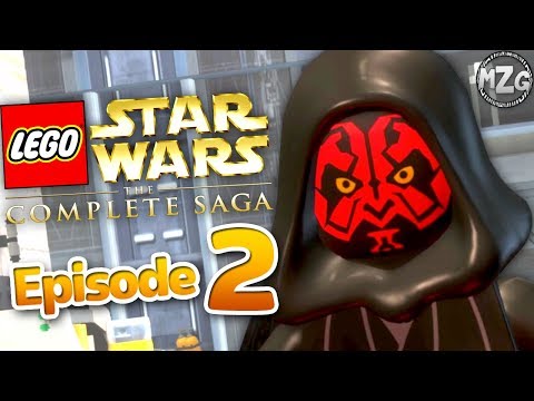 LEGO Star Wars The Complete Saga Gameplay Walkthrough - Part 2 - Darth Maul! The Phantom Menace!