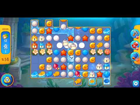 Fishdom. 8559 level no boosters and diamonds. 24 moves