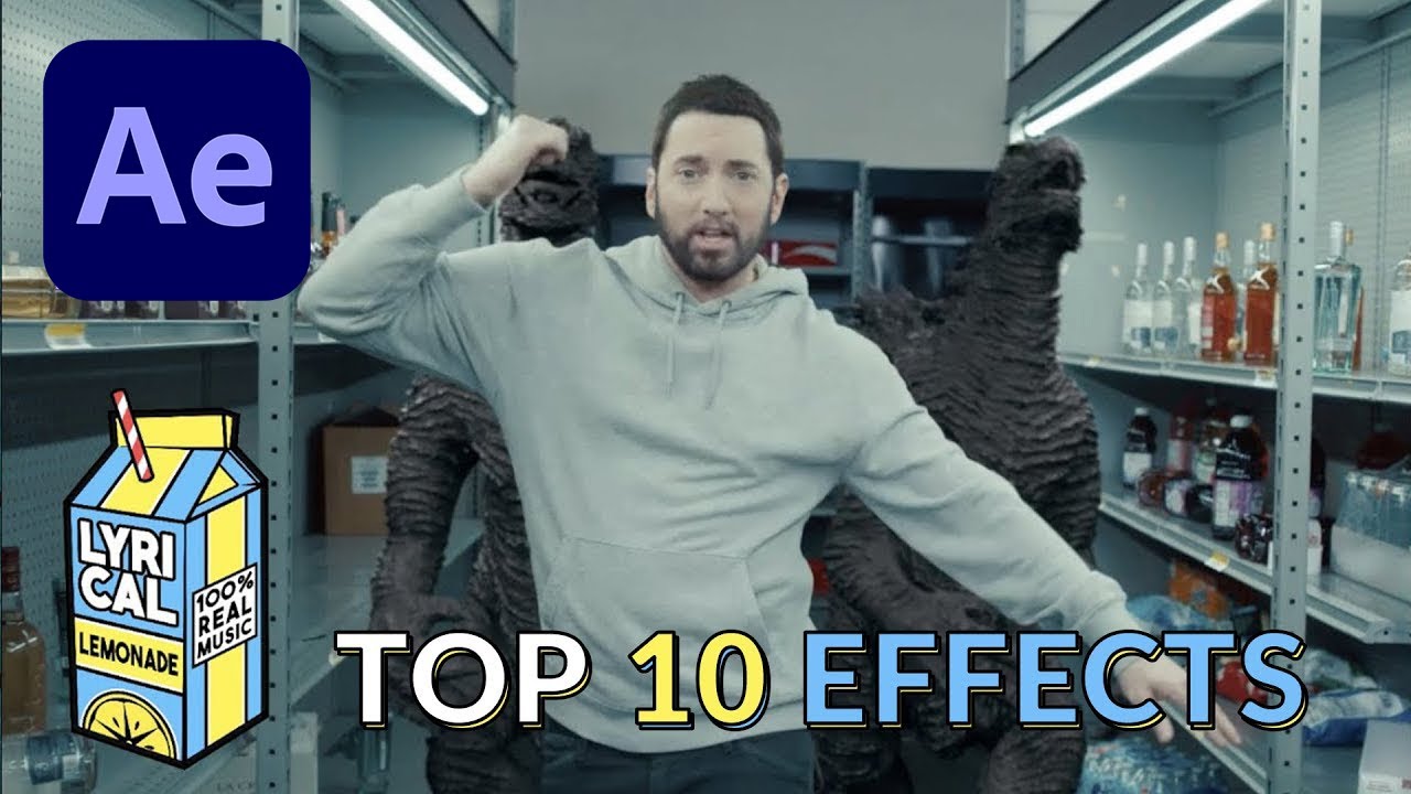 10 Music Video VFX from Eminem Godzilla in After Effects