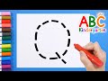 Cut Out And Write The Color Alphabet Learn More About Q W For Children ABC For Kids