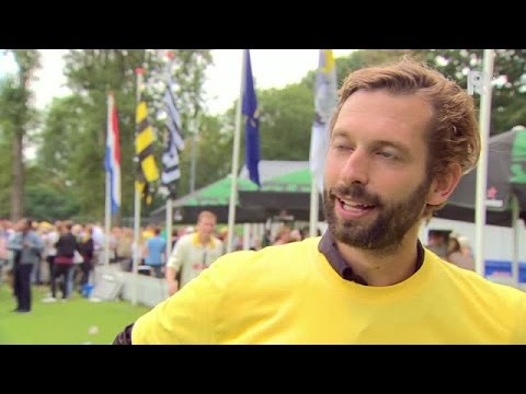 David Woutersen na het winnen van de landstitel met Excelsior '20