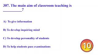 301 to 320 Pedagogy Quiz | Test Your Knowledge for Teaching Exams | Pedagogy MCQs with Answers