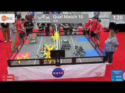 2017 VRC Arts Q10 - 3388B 8000X vs 6916C 2616G - 0 to 51