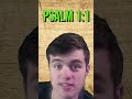 Blessed is the one who rejects sin. Psalms 1:1