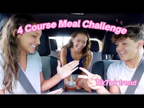 4 course meal challenge *tiktok trend*