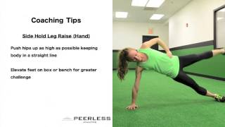 437. Side Hold Leg Raise (Hand)