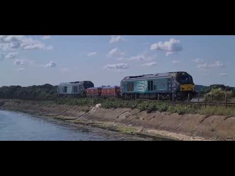 6Z95 Winfrith - Crewe nuclear waste - Holes Bay - Poole