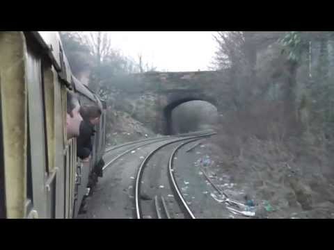 37604 The Lancs Links Railtour Part 2, On board leaving Liverpool Docks, Sat. 7th March 2015