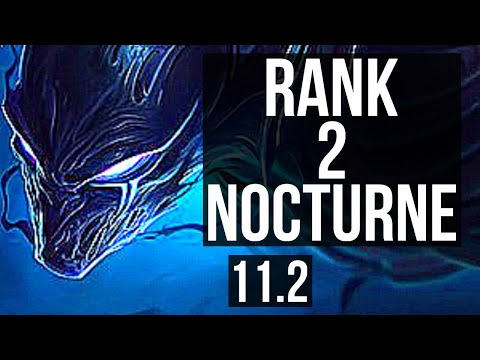 NOCTURNE vs CHO'GATH (TOP) (DEFEAT) | Rank 2 Nocturne, 6 solo kills, Godlike | TR Challenger | v11.2