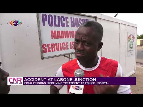 Accident at Labone Juncton: Four persons receiving treatment at Police Hospital