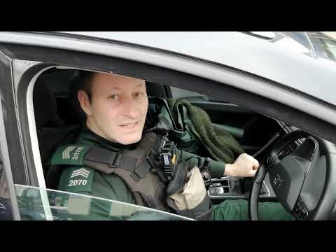 Antrim Police Sargeant illegally parking PSNI