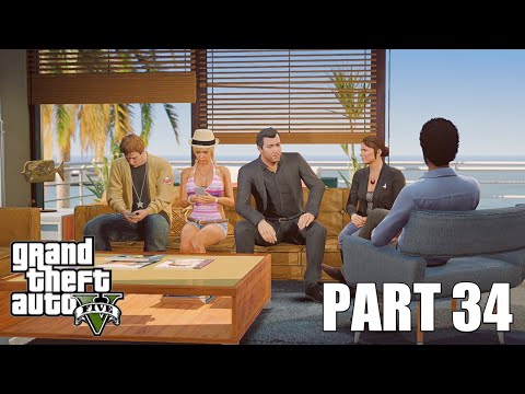 Grand Theft Auto 5 Gameplay Walkthrough Part 34 - Reuniting The Family - GTA 5 REALISTIC GRAPHICS