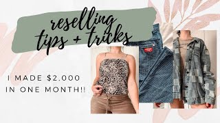 tips on reselling clothes on instagram (I made $2,000 in one month)!!