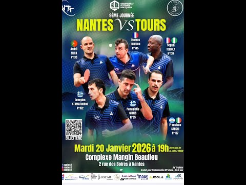 Tennis de table Pro B : Nantes TT vs 4S Tours