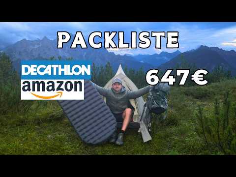 Komplette Packliste - GÜNSTIG & leicht (Trekking, Wandern, Zelten)