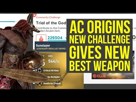 Assassin's Creed Origins Community Challenge Gives NEW BEST WEAPON (AC Origins Best Weapons) Video
