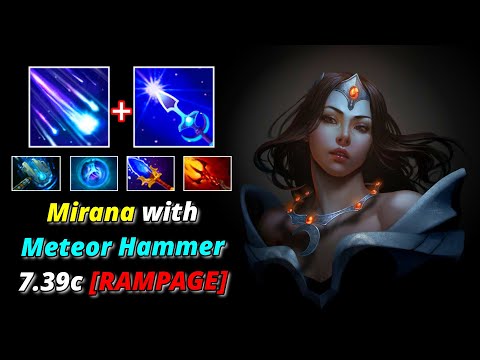 23 KILLS 💥Mirana with METEOR HAMMER + DAGON BUILD | Immortal Highlights | Dota 2 [7.39c]