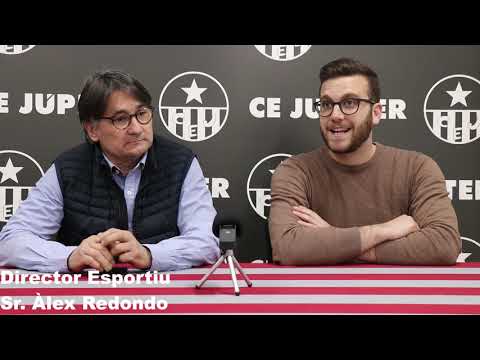 CE Júpiter Presentació Àlex Redondo