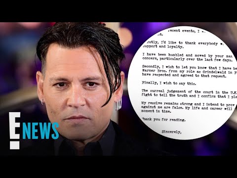 Johnny Depp Resigns From "Fantastic Beasts" Films | E! News