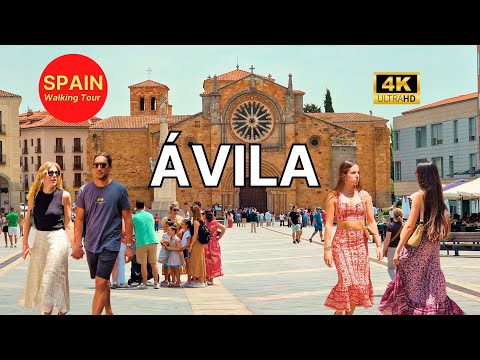 🇪🇦[4K 60fps] ÁVILA 🗝⚔️ What an Enchanting Medieval City Nestled in the Heart of Spain! 😯😍
