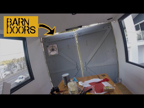 #008 Tiny house truck build // Barn doors and sheeting // Unimog motorhome // Expedition Vehicle