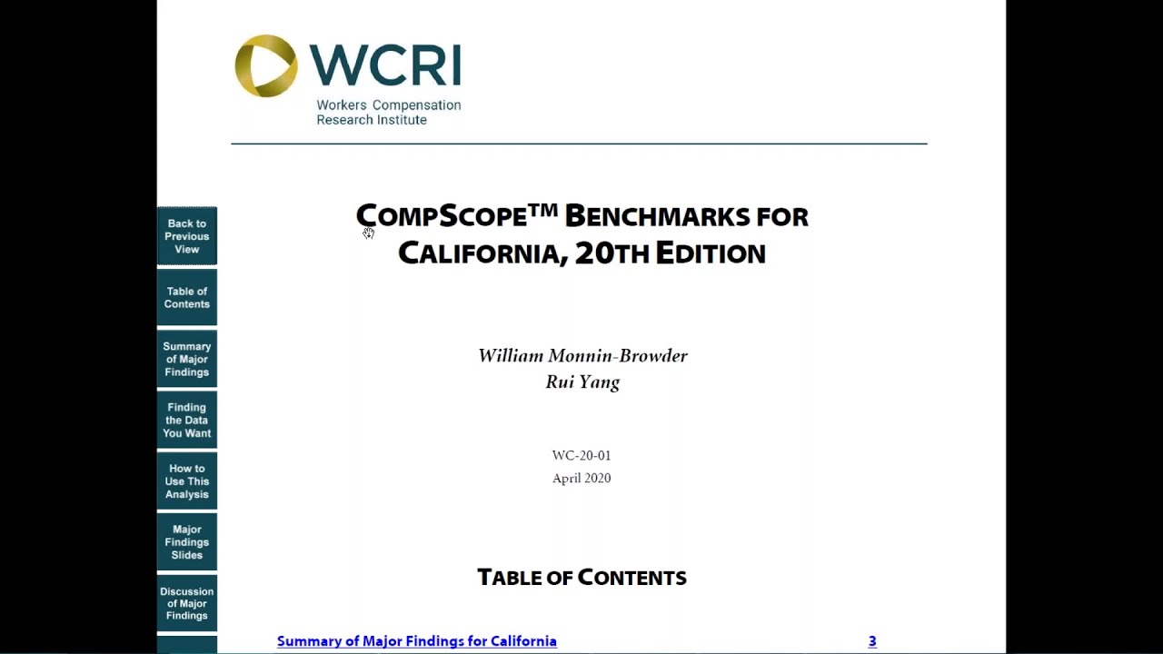 CompScope™ Benchmarks, 20th Edition