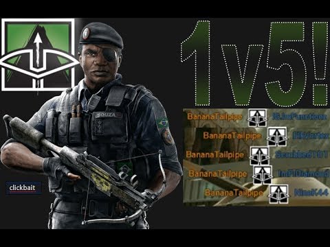 1v5 CAPITÃO CROSSBOW ACE!!!! Rainbow Six Siege Ranked!!!