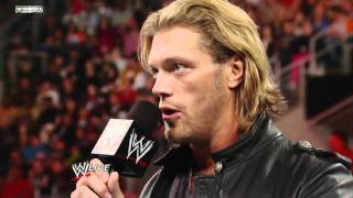 Raw: Edge reveals that he must retire from competition