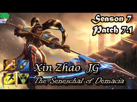 Xin Zhao vs Fiddlesticks Jungle Patch 7.1 Season 7 - Full Gameplay #6