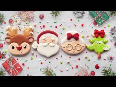 Decorated Christmas Cookies ~ Santa, Mrs Clause,...