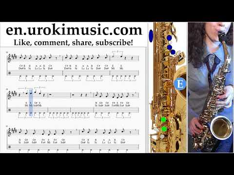 Saxophone lessons (Tenor) Imagine Dragons - Next To Me Sheet Music Tutorial um-ih352