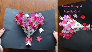 DIY Flower Bouquet Pop up Card 7-Paper Crafts-Hand