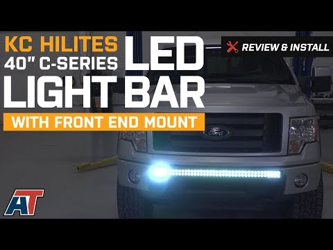 2004-2014 F150 KC HiLiTES 40" C-Series LED Light Bar w/ Front End Mount Review & Install