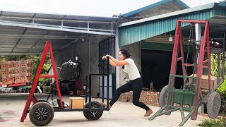 DIY Girl Builds a Custom Forklift Using Her Repair Skills