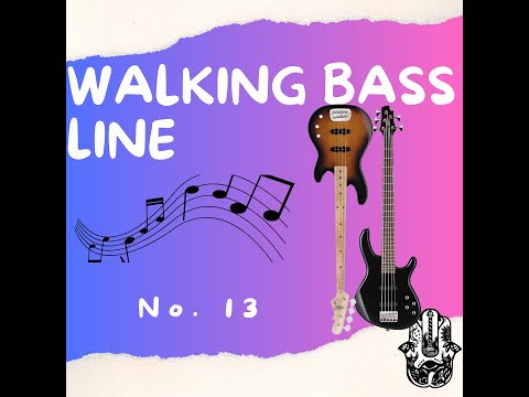 Walking bass line No. 13