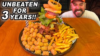 Unbeaten for 3 Years?? Bites’ Quadruple Burger Challenge in Pine River, Minnesota!!