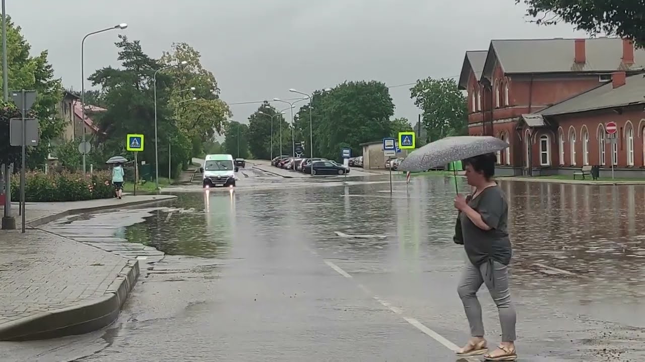 Lietus nedarbi Tukuma novadā/FOTO un VIDEO/