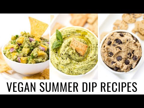 MUST-TRY VEGAN SUMMER DIPS | 3 healthy recipes