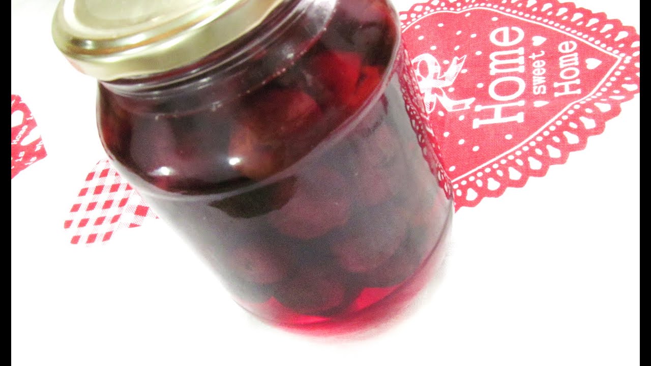 Cómo hacer Cerezas en Almíbar