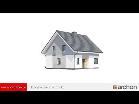 Dom w zielistkach 15 – Tani w budowie dom z poddaszem użytkowym I ARCHON+ Projekty Domów