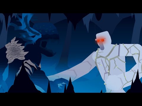 Iron golem vs Warden Minecraft Animation