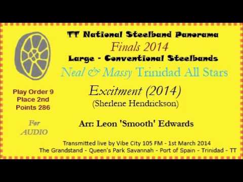 TT Steelband Panorama 2014 - Large Finals. Trinidad All Stars - Excitement (Arr 'Smooth' Edwards)