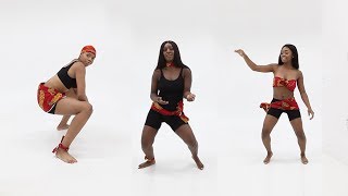 THREE LADIES FREESTYLE TO BM - ROSALINA (BREAK YOUR BACK)