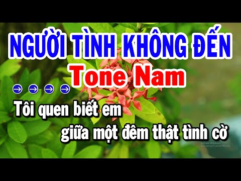 Karaoke Người Tình Không Đến Tone Nam Nhạc Sống Rumba Beat Chuẩn 2025 | Karaoke Tuyển Chọn
