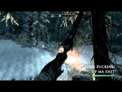 The Elder Scrolls V: Skyrim - Dragon vs Gaint vs Imperial Army