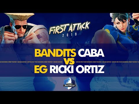 BANDITS Caba (Guile) vs EG Ricki Ortiz (Chun-Li) - First Attack 2019 Pools - CPT 2019